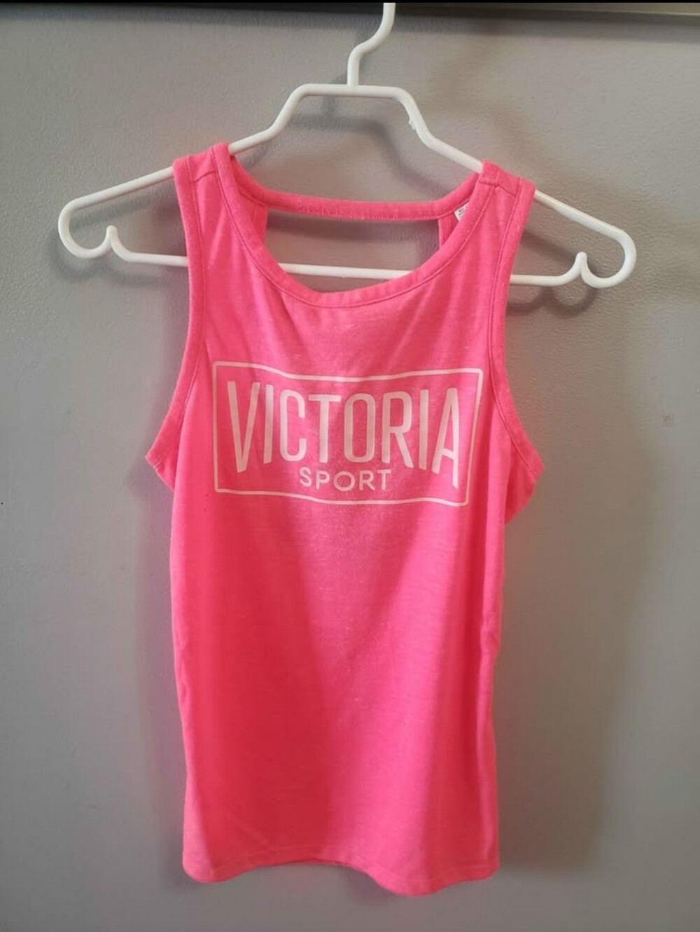Victoria Sport Women's Hot Pink Logo Tank